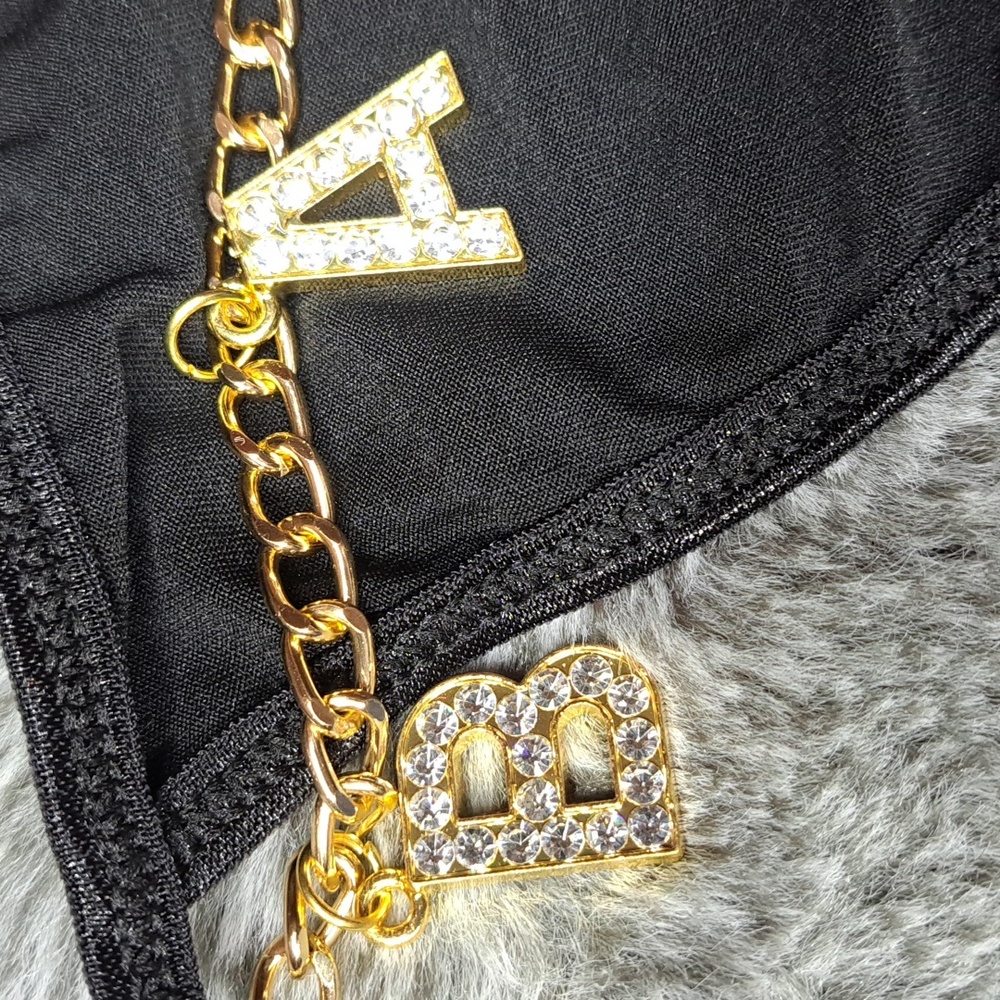 Rinestone Lettered THONG. - Picture 2 of 5